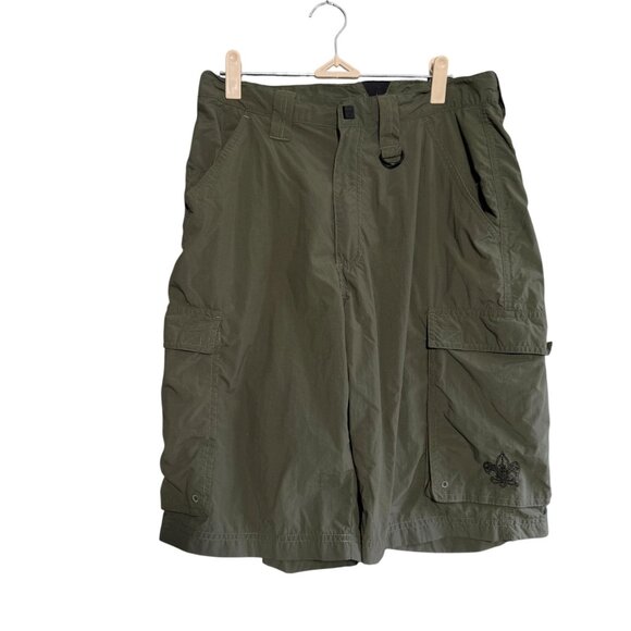 Boy Scouts of America Centennial Uniform Cargo Shorts Men's Small Army Green - Picture 1 of 7